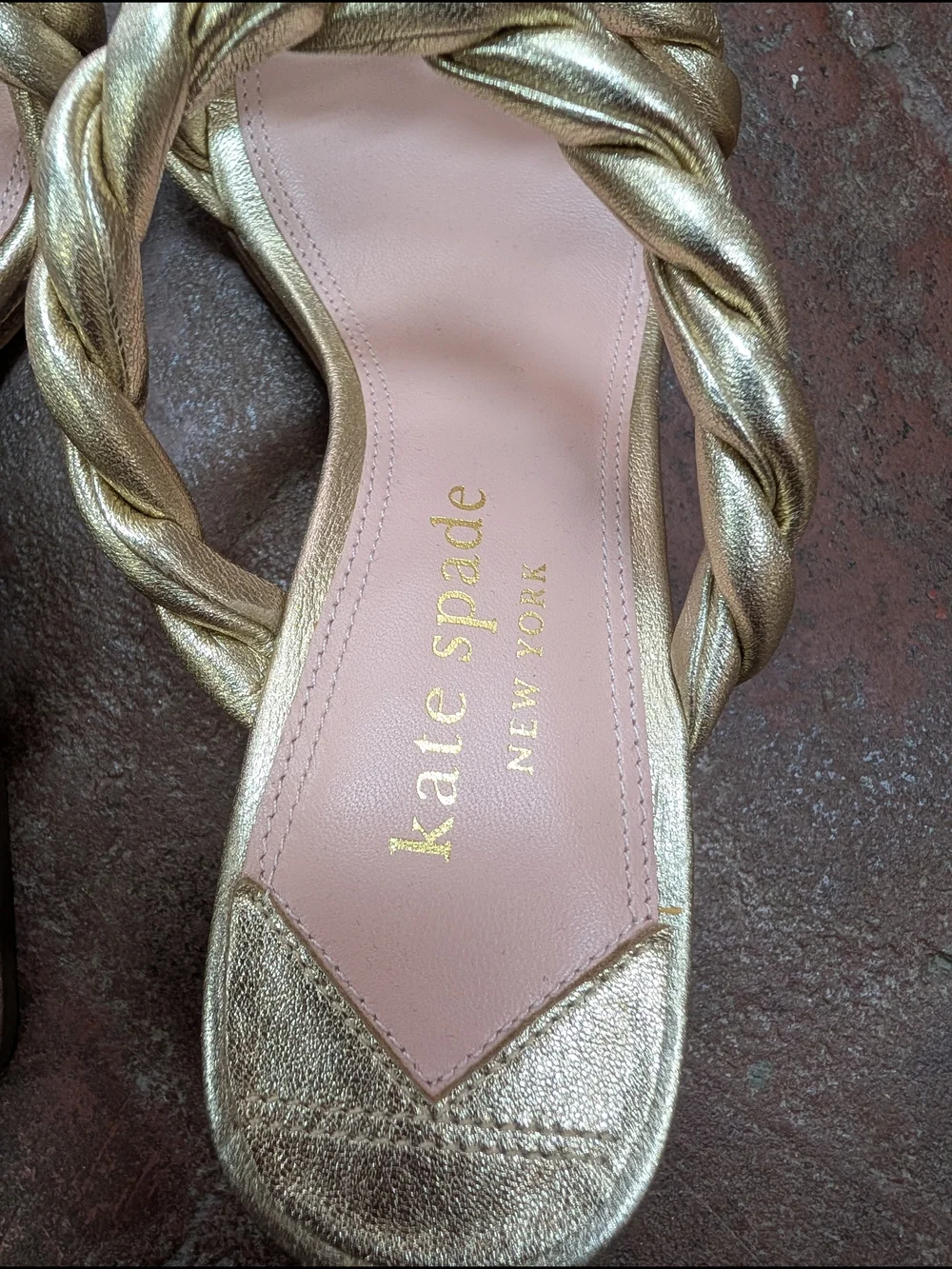 kate spade metallic braided